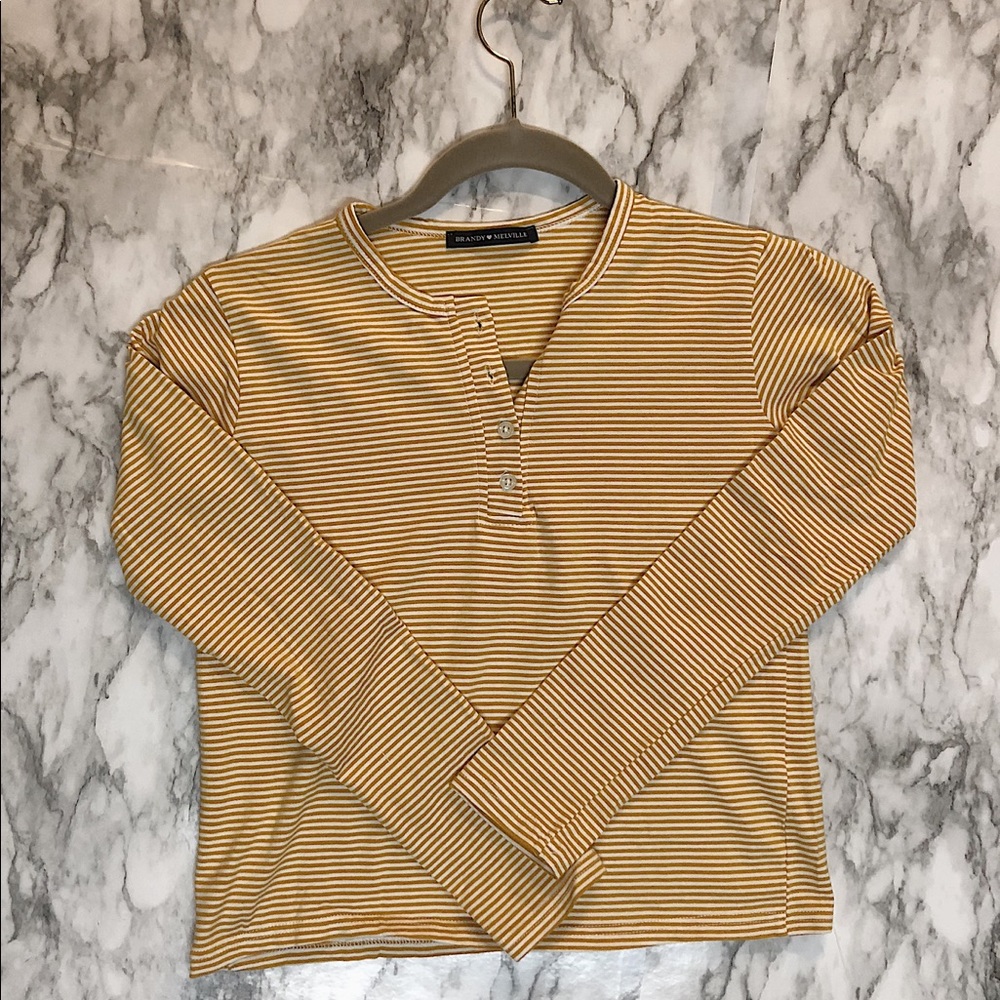 Brand new Brandy Melville striped long sleeve